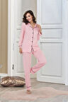 Rahat ve Şık Kadın Pijama - Pembe