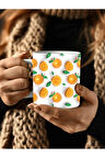 Meyve Baskılı 3D Tasarım Seramik Kupa Mug - Hediyelik Kupa Bardak - Meyve Çeşitleri
