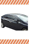 Honda Civic Sedan 2012 -2015 Modellerine Uyumlu Özel 4'Lü Mügen Tip Cam Rüzgarlığı