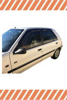 Peugeot 106 Tüm Modellerine Uyumlu Özel 4'Lü Mügen Tip Cam Rüzgarlığı