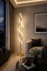 Tornado Eskitme Renk Gün Işığı Ledli Modern Tasarım Salon - Yatak Odası Led Lambader