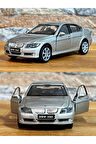 BMW 330i Çek Bırak Die - Cast Metal Model Araba - Gri 11.5 cm