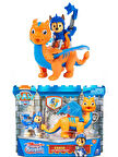 Paw Patrol Dinozorlu Kahraman Şövalyeler Oyun Seti - Chase And Dragon Draco 20 cm