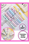 Fosforlu Kalem Seti - Hello Kitty - Kuromi - My Melody - Cinnamoroll - Pompompurin - Pochacco 6 ADET
