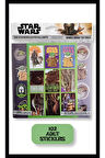 Star Wars The Mandalorian Baby Yoda Figür 108 Adet Stickers