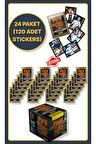 Panini Fifa World Class Koleksiyon Futbolcu 2024 Sticker Çıkartmaları + 24 Paket (120 Adet Sticker)
