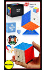 Moyu Meilong 4x4  Magnetic Cube 4M - Mıknatıslı Standlı Tornavidalı Stickersız Akıl Zeka Rübik Küp
