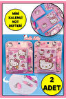 Sanrio Hello Kitty Figürlü Kawaii Anime Küçük Kalemli Notluk & Not Defteri - 2 ADET