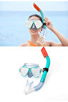 Mira Maske Snorkel Set Dalış Maskesi Deniz Havuz Yüzücü Gözlüğü Gözlük Maske- Yeşil- (14 Yaş Üstü ) 24053