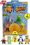 Stumble Guys Seri 1 - 3D Mini 1 i Sürpriz olan 5 li Figür Seti - Megalodon Punk Army Man Hatshepsut