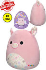 Squishmallows Paskalya Baskılı Göbekli Domuz PETER Yumuşak Pürüzsüz Peluş Oyuncak - 20 cm