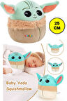Mandalorian The Child Grogu Baby Yoda Squishmallows Yumuşak Peluş Figür - 25 Cm