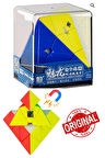 Moyu Meilong Pyramid Magnetic Cube Plastic Box - Mıknatıslı Pyramid Saklama Kutulu Zeka Küpü