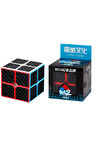 Moyu Fiber Karbon 2X2 Küp Hızlı Rübik Zeka Sabır Küpü