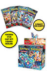 Pokemon Oyun Kartı TCG Scarlet & Violet Stellar Crown Lisanssız Booster Pack - 3 Paket (30  KART)