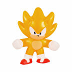 Goojitzu Squishi Esnek Uzayan Yumuşak Sonic Mini Tekli Figür - Super Sonic - 5 CM