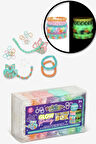 Rainbow Loom 7000 Parça Karanlıkta Parlayan Bileklik Seti - 2 Happy Loom, 150 Klips