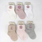 Bukre Aks Kız Bebek Soket Çorap K46292 Asorti