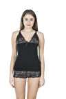 İp Askılı Dantelli Atlet Şort Takım 251