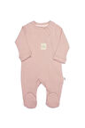 Bistyle Style Natural Fermuarlı Bebe Tulum 15115 Pembe