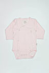 Bistyle Organik Natural Basic Style Kruvaze Uzun Kol Body Bs17102 Pembe