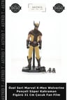 Özel Seri Marvel X-Men Wolverine Pençeli Süper Kahraman Figürü 31 Cm Çocuk Fan Film