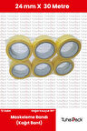 Maskeleme Bandı 24mm X 30m Sarı (12 Adet) (Kağıt Bant) - Oto Boya, Fırın ve Dekorasyon Bandı