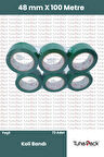 Yeşil Koli Bandı 45mm x 100m (72 Adet) - Güçlü Yapışkanlı Koli Bandı