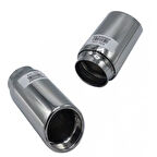 Üniversal Krom Egzoz Ucu Açılı Çıkış 76x140 500-004