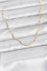 CM 14K Gold Renk Yassı Zincir Model 60 cm Kadın Kolye - TJ-BKO10946