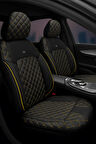Seat Exeo 2009–2013 Monaco Serisi Eviza Siyah Sarı Koltuk Kılıfı