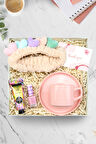 Pembe Fincan & Eyüp Sabri Tuncer El Kremi & Pastel Oje & Peluş Saç Bandı Hediye Seti