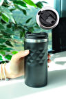 300 ML Siyah Kristal Çelik Termos