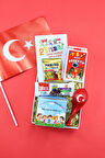 Çocuk Dikim Kiti & Mini Haribo & Kart Oyunu & Züber Kidz & Türk Bayrağı &  Balon Hediye Seti