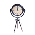 Tripod Model Krom Renkte Masa Saati