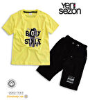 Triliya Pamuklu Unisex Çocuk Kapri Takımı (Cepli & Kordonlu, 3-12 Yaş)