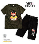 Triliya Pamuklu Unisex Çocuk Kapri Takımı (Cepli & Kordonlu, 3-12 Yaş)