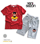 Triliya Pamuklu Unisex Çocuk Kapri Takımı (Cepli & Kordonlu, 3-12 Yaş)