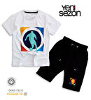 Triliya Pamuklu Unisex Çocuk Kapri Takımı (Cepli & Kordonlu, 3-12 Yaş)