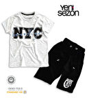 Triliya Pamuklu Unisex Çocuk Kapri Takımı (Cepli & Kordonlu, 3-12 Yaş) TRL-53