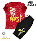 Triliya Pamuklu Unisex Çocuk Kapri Takımı (Cepli & Kordonlu, 3-12 Yaş) TRL-57