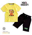 Triliya Pamuklu Unisex Çocuk Kapri Takımı (Cepli & Kordonlu, 3-12 Yaş)