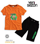 Triliya Pamuklu Unisex Çocuk Kapri Takımı (Cepli & Kordonlu, 3-12 Yaş)