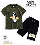 Triliya Pamuklu Unisex Çocuk Kapri Takımı (Cepli & Kordonlu, 3-12 Yaş)