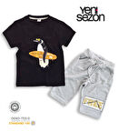 Triliya Pamuklu Unisex Çocuk Kapri Takımı (Cepli & Kordonlu, 3-12 Yaş)