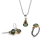 Otantik El İşçiliği Zultanit Taş Gümüş Set Takım