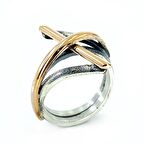 El Üretim Taşsız Yeni Özel Tasarım Otantik 925 Gümüş Yüzük