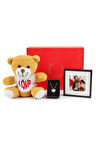 Peluş Ayıcık & Kolye & Çerçeve Hediye Kutusu