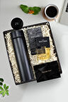 500 ML Dereceli Termos & Black Suede Erkek Parfüm Hediye Seti