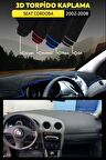 Seat Cordoba (2002-2008) 3d Torpido Koruma Kılıfı - Ön Göğüs Kaplama - Mavi Şerit